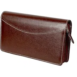sukeshcraft Multiple Cheque Book Holder | Holds 8 Cheque Books (Rexine - Coffee Brown)-picture-43