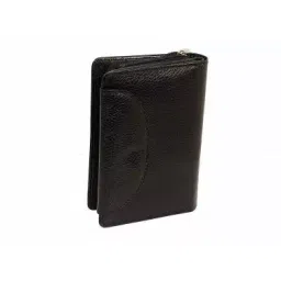 Sukeshcraft RFID Blocking Black Men's and Women's Leather Wallet Black-picture-19