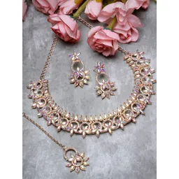 Sukkhi Gold-Plated Stone-Studded Jewellery Set-picture-15