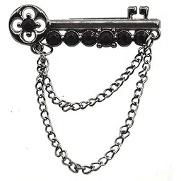 sullery Beautiful design Broaches Lapel Pin for Men Boys Girls for Office Corporate Wedding Party French Cuff Shirts Shirt Suit Blazer in a Gift Box Black Alloy Brooch For Men And Boys-picture-30