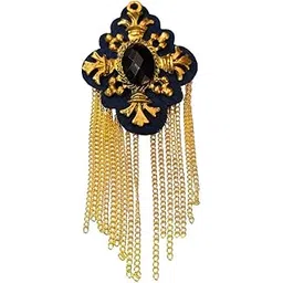 sullery Mens Suit Black Rhinestone Crystal Wedding Label Pin With Hanging Chain Gold Blue Brass Crystal Brooch For Men And Women-picture-11