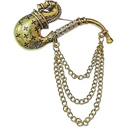 sullery Mens Suit Horse Wedding And Lapel Pin Gold Brass Crystal Brooch For Men And Women-picture-26