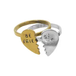 Sullery Set Of 2 Broken Heart Shaped Finger Ring-picture-36