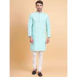 Sultan The King Of Kurta Men Thread Work Kurtas-picture-22