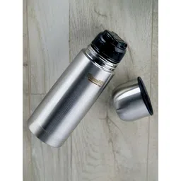 Sumeet Silver Toned Double Wall Vacuum Stainless Steel Water Bottle 400 ml image 5