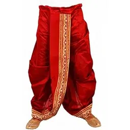 Sumit Sale Maroon Dhupion Silk Dhoti For Men (Maroon)-picture-55