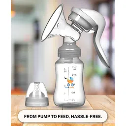 Sun & Shine 3 in 1 Manual Breast Pump for Feeding Mothers | New Mom Essentials | 150 ml | With Nipple, Cap & Milk Storage Bottle| BPA Free And Eco-Friendly | Comfortable & Soft Suction-picture-12