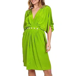 sun-rose fashions Boutique Collection Designer Free Size Kaftan with Buttons Silk Crepe Caftan Cover up | Festive Look-picture-22