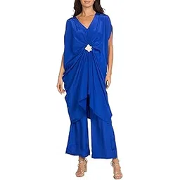 sun-rose fashions Boutique Collection Designer Free Size Kaftan with Pant Silk Crepe Caftan Cover up | Festive Look-picture-20