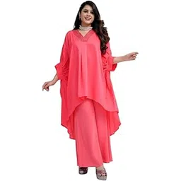 sun-rose fashions Boutique Collection High Low Style Free Size Kaftan With Pant tunic Cover up Caftan Top Shirt | Festive Look (5XL)-picture-16