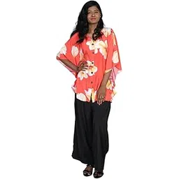 sun-rose fashions Floral Print Short Caftan Plus size beach cover up Kaftan | One size fits all | 100% Imported Polyester-picture-21