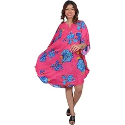 sun-rose fashions Women's Designer Print Kaftan – Beach Cover-Up | Free Size Fits M to 5XL| Resort & Holiday Wear-picture-54