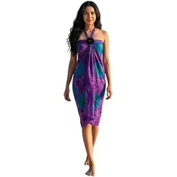 sun-rose fashions Women's Exclusive Hand Tie Dye Sarong Beach Cover Up, Swimwear Wrap-picture-28
