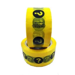 Sun Signs 60m 2 inch BOPP Yellow &a; Black Self Adhesive Question Mark Printed Safety Tape, AA0003 (Pack of 2)-picture-29