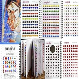 SUNAINA Spiral Multicolour/Black/Red/Maroon Colour Kumkum Bindi Book For Women Pack of 1-picture-42