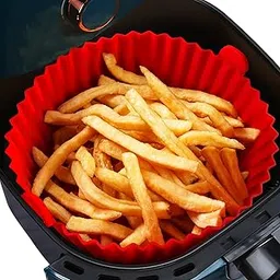 SUNALETTA Silicone Air Fryer Pot, 8 inch Round Silicone Air Fryer Liner - 7 Quart-picture-29