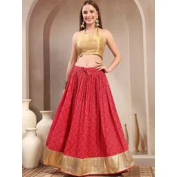 SUNEKH Self Design Cotton Flared Maxi Skirt-picture-56