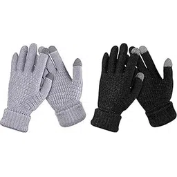 sunex Winter Gloves for Men & Women Cold Weather for Running Cycling, Waterproof Snow Warm Gloves Touchscreen Finger Assorted Color 2 Pair-picture-28
