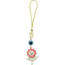 Sunflower Evil Eye Mobile Phone Pendant, Decorative Charms for Telephones, Suitable for Keychain Car Key Bag Backpack Wallet Decoration USB Charm-picture-20