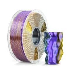 Sunlu Silk PLA+ Black Gold Purple 1.75mm Dual Color Filament – 1kg Spool-picture-26
