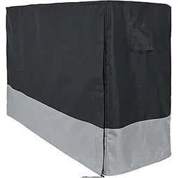 Sunnydaze Log Rack Cover - Gray and Black - 600D Polyester with PVC Backing - Heavy-Duty Outdoor Accessory for Patio, Deck and Backyard - 6-Foot-picture-26
