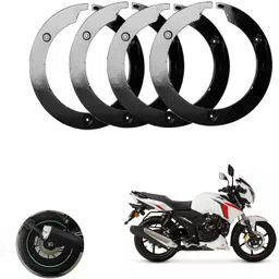 sunriders Bike Wheel Cover 17 Inch For Tvs Apache Rtr 160 Black Setof 4 Pc Wheel Cover For NA NA-picture-26