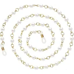 sunshades Bhavya Optic Mask Chain,Spectacle Chain,Sunglass Chain,Golden Small Moti Chain,Necklace - (Pack of 1)-picture-39