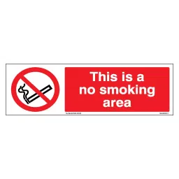 SUNSIGNS  This is a no smoking area Signage Size 300x400 mm HP Print + Vinyl, SS0212-picture-16