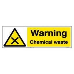 SUNSIGNS  Warning Chemical Waste Signages Size 600x200 mm HP Print + Vinyl, SN0070-picture-33