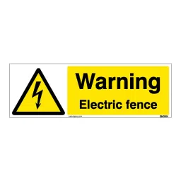 SUNSIGNS  Warning Electric Fence Signages Size 600x200 mm HP Print + Vinyl, SN0064-picture-22