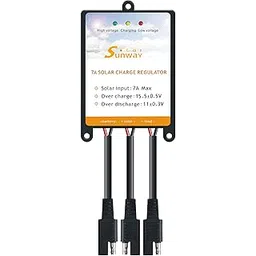 Sunway Solar Panels Charge Controller 12V Battery Regulator 7A For Safe Protection of 12Volt Solar Power Battery Charger, Solar Trickle Charger & Maintainer and Solar Powered System Kit-picture-19