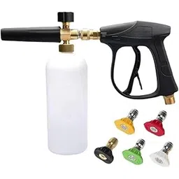 Super Skill Foam Cannon and High Pressure Washer Gun Set, Adjustable Degree Nozzle, Foam Lance for Car Washing-image-35