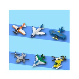 Super Toy 168Pcs Airplane Building Blocks Aircraft Toy for Kids Jet Plane 3D Building Brick Puzzle Kit Aeroplane Making STEM Learning Toy Birthday Gift for Boys and Girls image 5