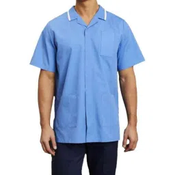Superb Uniforms Polyester &a; Viscose Sky Blue Medical Tunic for Men, SUW/Sky/MMT01, Size: 2XL-picture-29