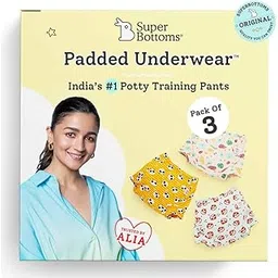 superbottoms Padded Underwear™ | for Potty Training & Mess-Free Diaper-Free time | Prevents Pee Puddles | 3 Layers of Premium Cotton Padding (No Sponge) | (Jungle Jam, Size: 2, Pack of 3)-picture-11