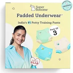 superbottoms Padded Underwear™ | for Potty Training & Mess-Free Diaper-Free time | Prevents Pee Puddles | 3 Layers of Premium Cotton Padding (No Sponge) | Pull-up Style Potty Trainers (Pack of 3)-picture-21