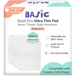 superbottoms BASIC Quick Dry Ultrathin Pads |4 Layer Cotton Padding | Lasts Up To 3Hrs - 3pcs-picture-17