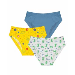 SuperBottoms Briefs Dino Print - Blue Yellow Grey-picture-13