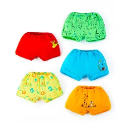 SuperBottoms Cotton Bloomer Solid Pack of 5 and Xtra Hydrating Wipes - Green image 2