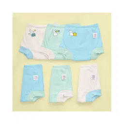 Superbottoms Padded Underwear | For Potty Training & Mess-Free Diaper-Free time | Prevents Pee Puddles | 3 Layers of Premium Cotton Padding | Pull-up Style Potty Trainers (Pack of 6)| Size 1 | 1-2Y-picture-29