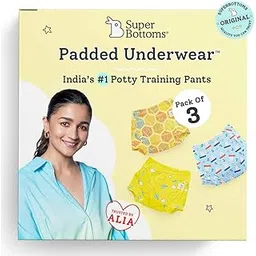superbottoms Padded Underwear™ | For Potty Training & Mess-Free Diaper-Free time | Prevents Pee Puddles | 3 layers of Premium Cotton Padding (No sponge) | (Explorer, Size: 0, Pack of 3)-picture-23