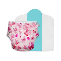 SuperBottoms Reusable and Washable Cloth Diapers Free Size UNO Floral Print - Pink-picture-28