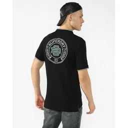 superdry Men Back Hit Tennis Wreath Print Regular Fit Polo T-Shirt-picture-40