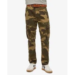 superdry Men Core Camouflage Print Regular Fit Cargo Pants-picture-24