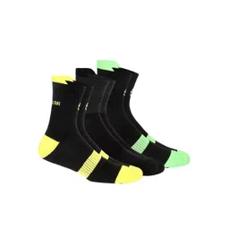 SuperGear Men Pack Of 3 Patterned  Cotton Ankle-Length Cycling Socks-picture-20