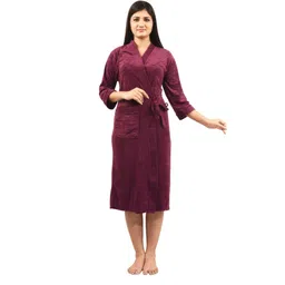 Violet Free Size Bath Robe-image-41