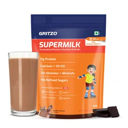 Supermilk Gritzo Overall Growth for Girl 10 to 12 years, 800 g Double Chocolate-picture-31