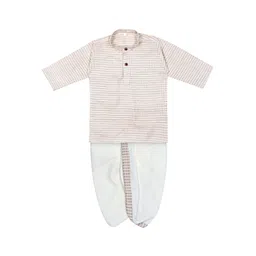 Superminis Boys Beige Pure Cotton Kurta with Dhoti Pants-picture-39