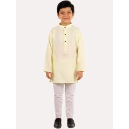 Superminis Boys Green Regular Pure Cotton Kurta with Pyjamas-picture-24