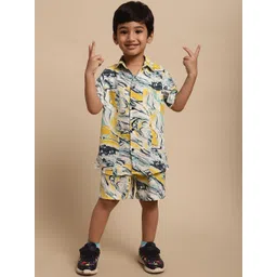Superminis Boys Printed Shirt with Shorts-picture-26